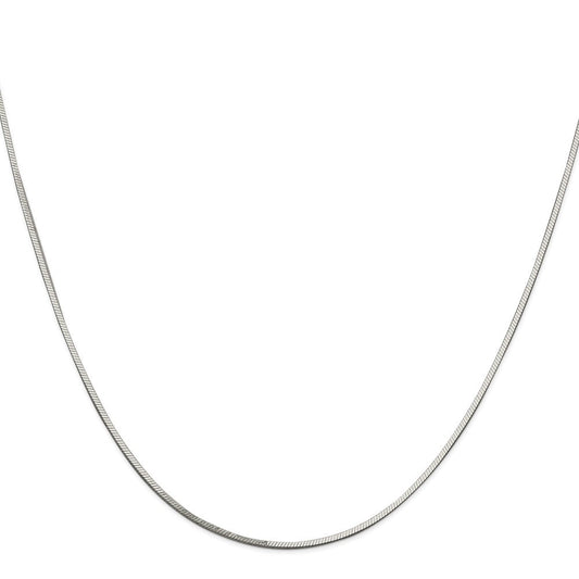 Sterling Silver 1mm Square Snake ChainQSQ030