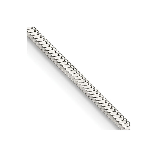Sterling Silver 1.25mm Square Snake ChainQSQ040