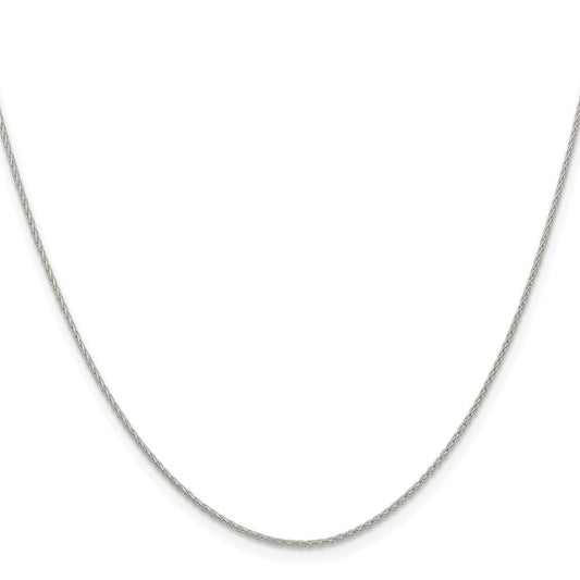 Sterling Silver .95mm Diamond-cut Round Spiga ChainQSR030