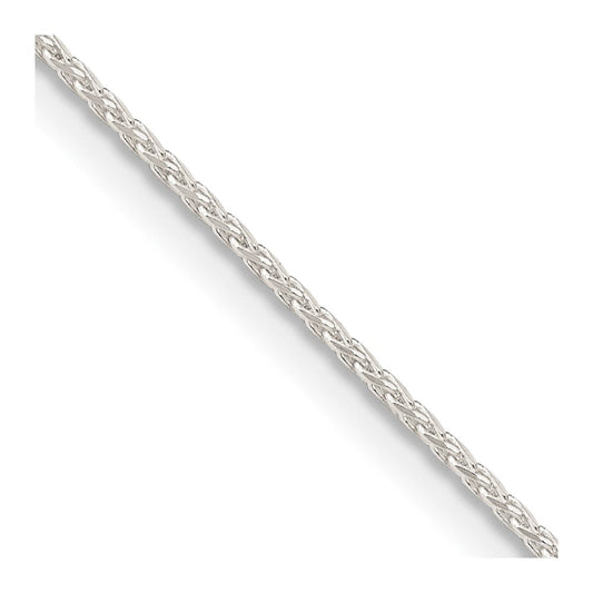 Sterling Silver .95mm Diamond-cut Round Spiga ChainQSR030