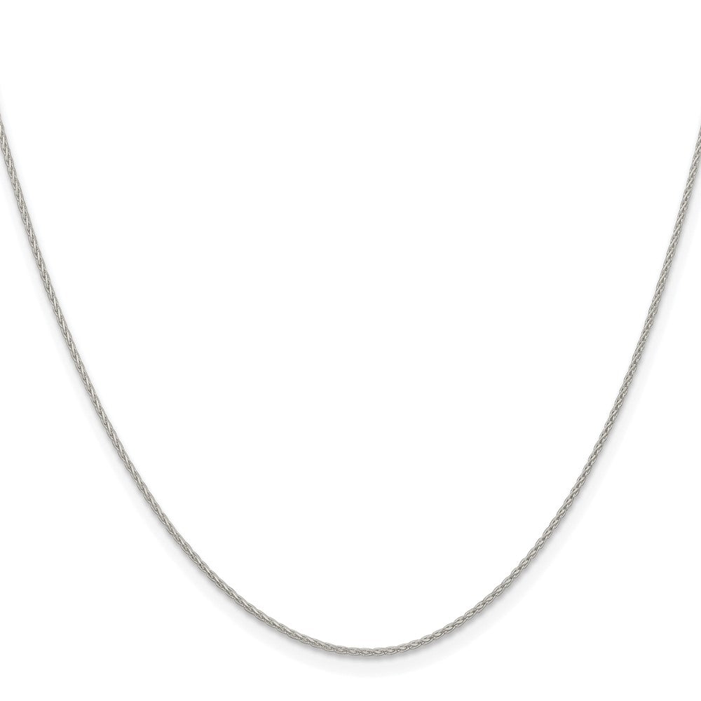 Sterling Silver Rhodium-plated .95mm Diamond-cut Round Spiga ChainQSR030R