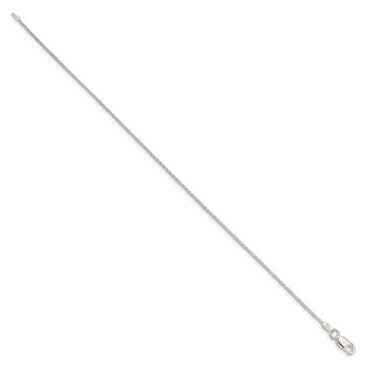 Sterling Silver 1.25mm Diamond-cut Round Spiga Chain QSR035-8