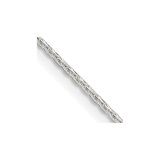 Sterling Silver 1.25mm Diamond-cut Round Spiga ChainQSR035