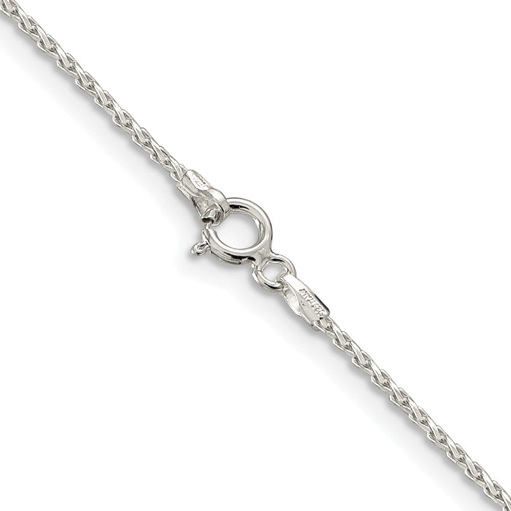 Sterling Silver Rhodium-plated 1.25mm Diamond-cut Round Spiga ChainQSR035R