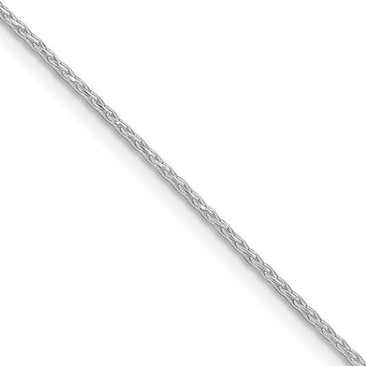 Sterling Silver Rhodium-plated 1.25mm Diamond-cut Round Spiga ChainQSR035R