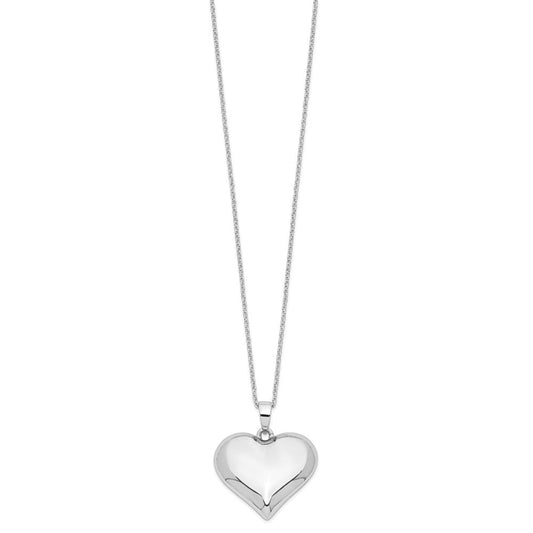 Sentimental Expressions Sterling Silver  Without You Hear Ash Holder 18 Inch Necklace QSX699