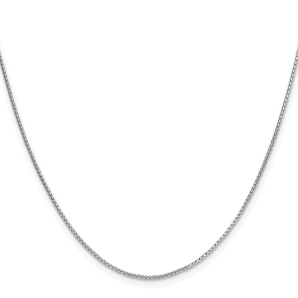 Sterling Silver .95mm Diamond-cut Round Box ChainQVX019