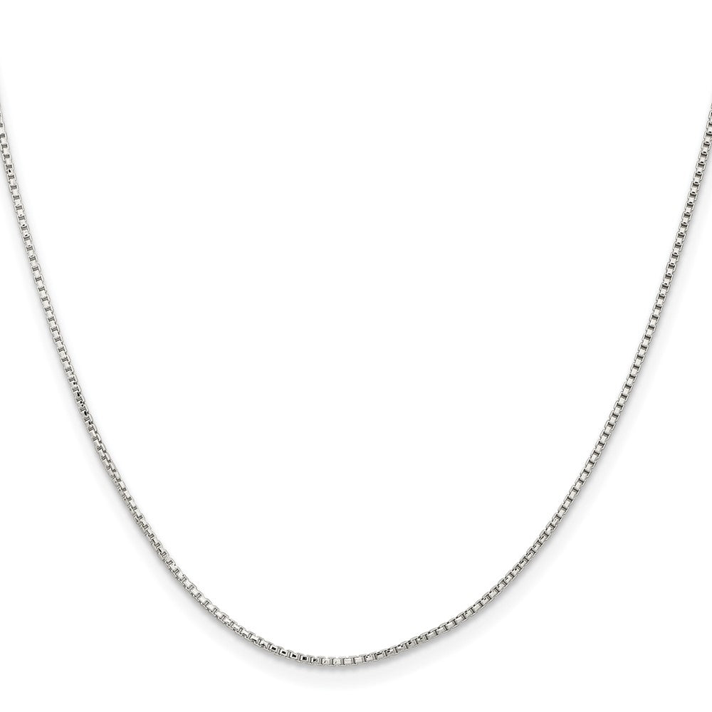 Sterling Silver 1.1mm Diamond-cut Round Box ChainQVX022