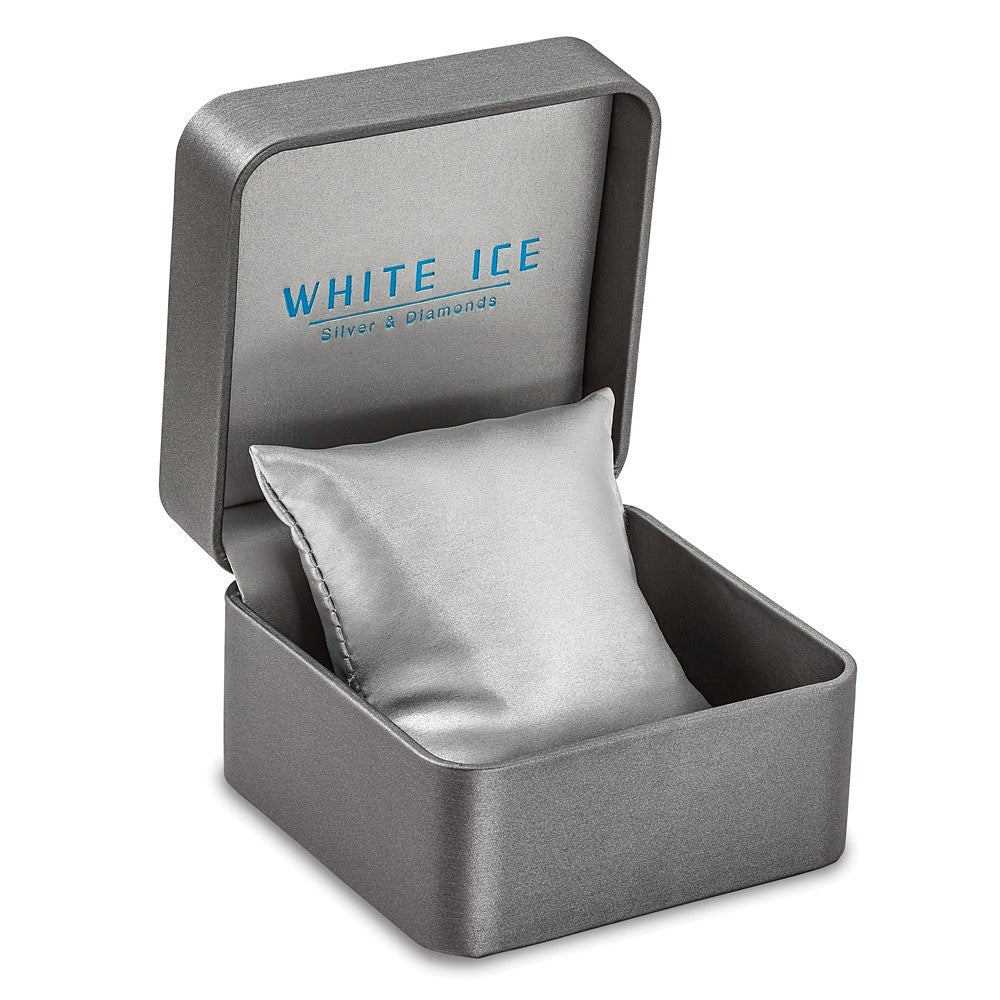 White Ice Sterling Silver Rhodium-plated Diamond Bangle QW345