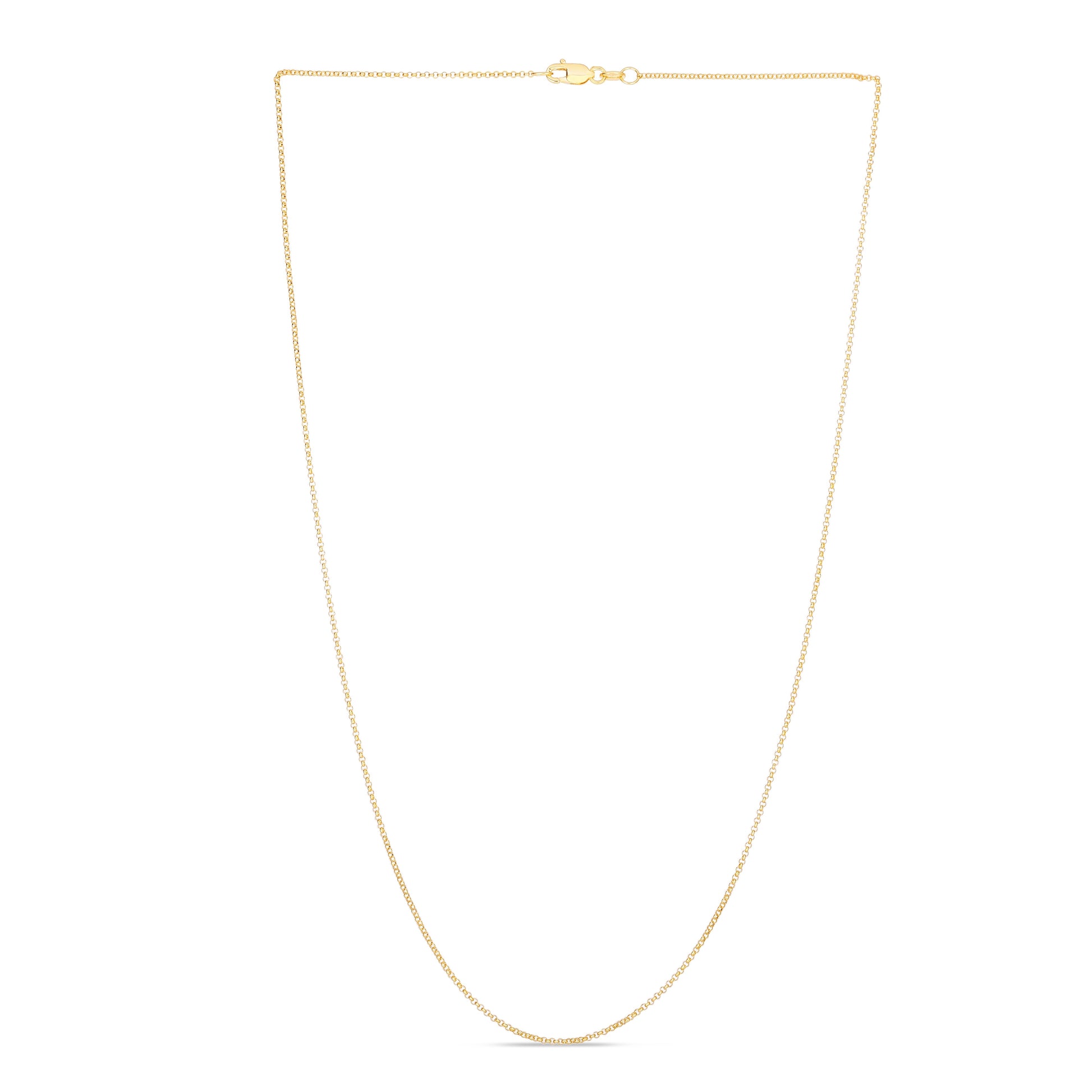 Royal Chain 14K Gold 1.1mm Diamond Cut Rolo Chain R025
