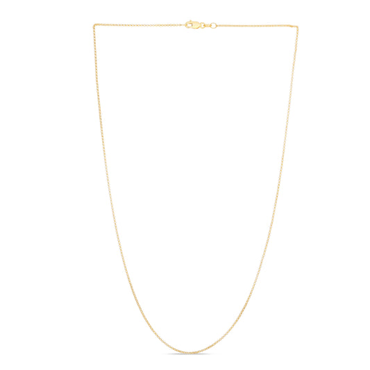 Royal Chain 14K Gold 1.1mm Diamond Cut Rolo Chain R025