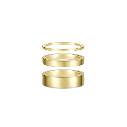 Lafonn Trilogy Gold Band Set