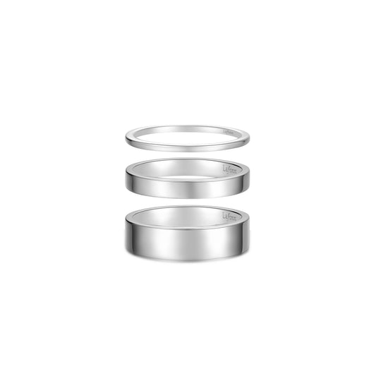 Lafonn Trilogy Platinum Band Set
