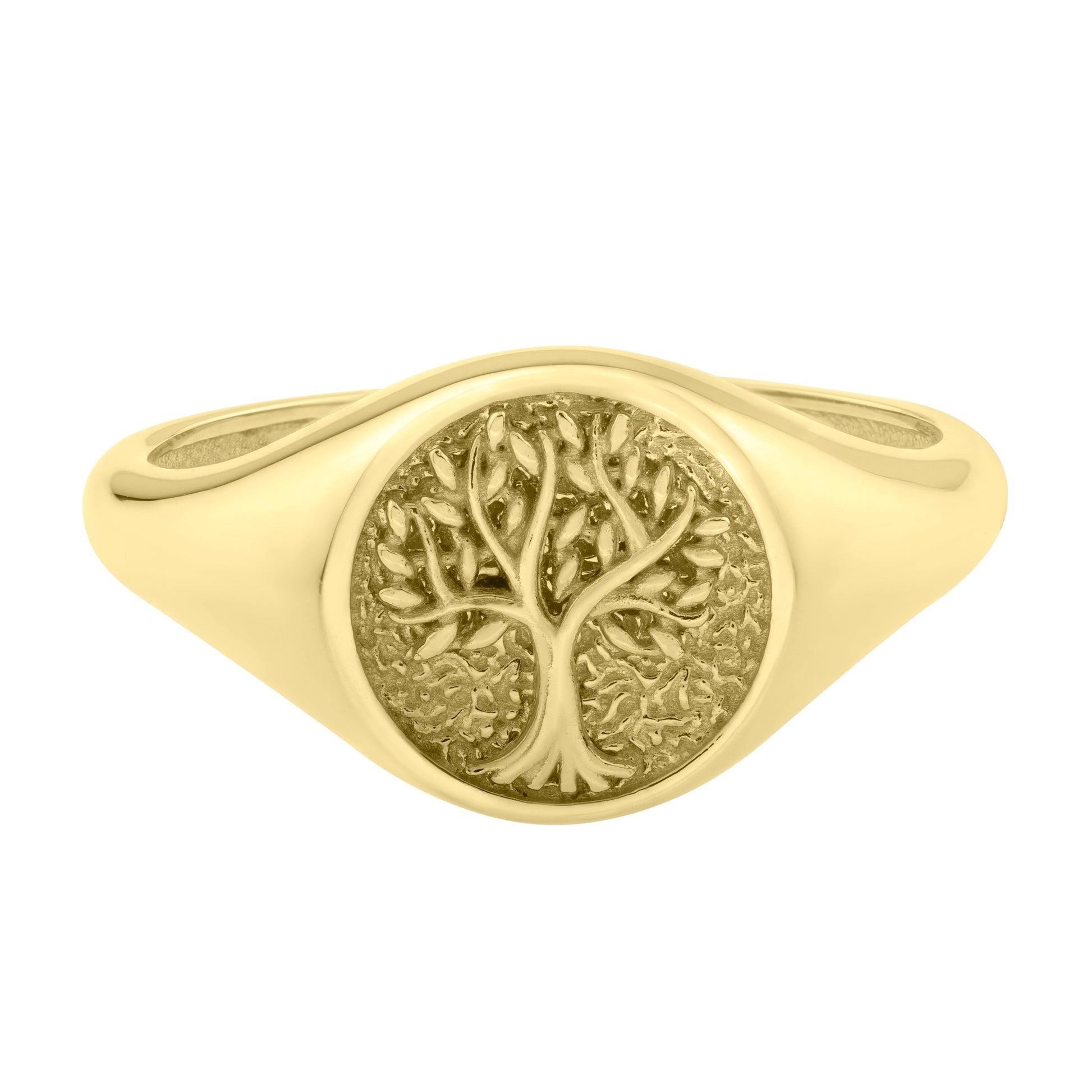 Royal Chain 14K Tree of Life Signet Ring R10063