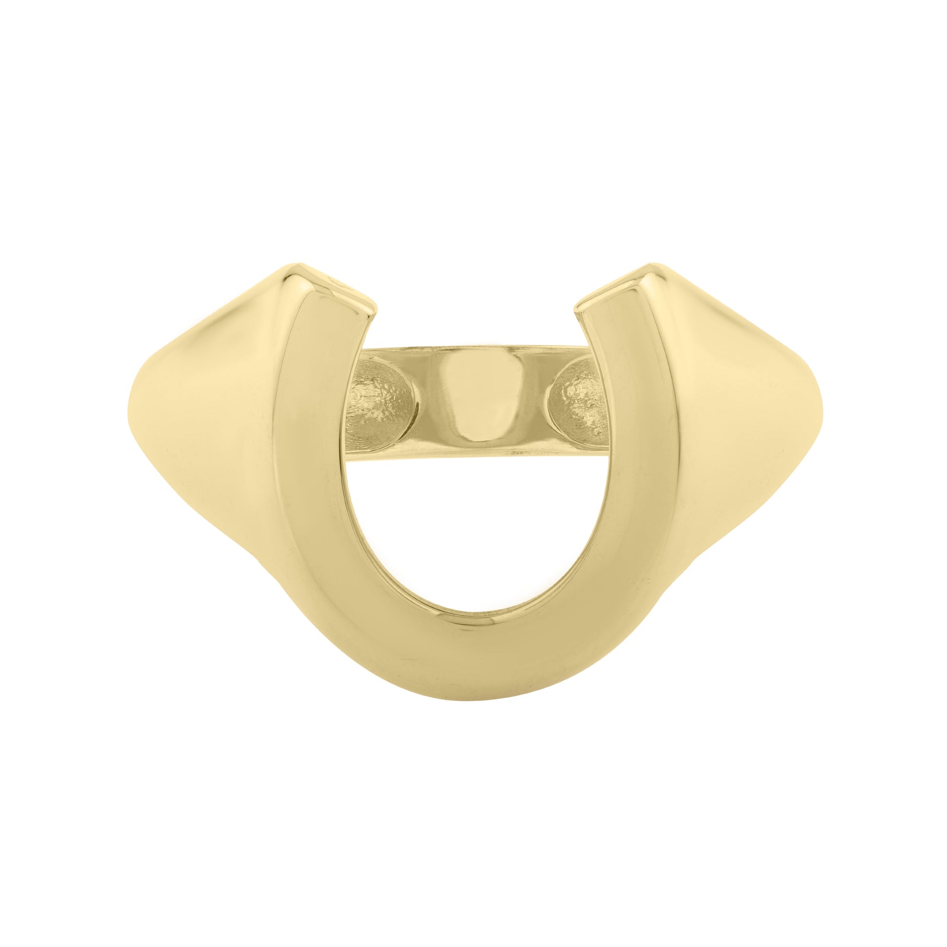 Royal Chain 14K Horseshoe Ring R10129