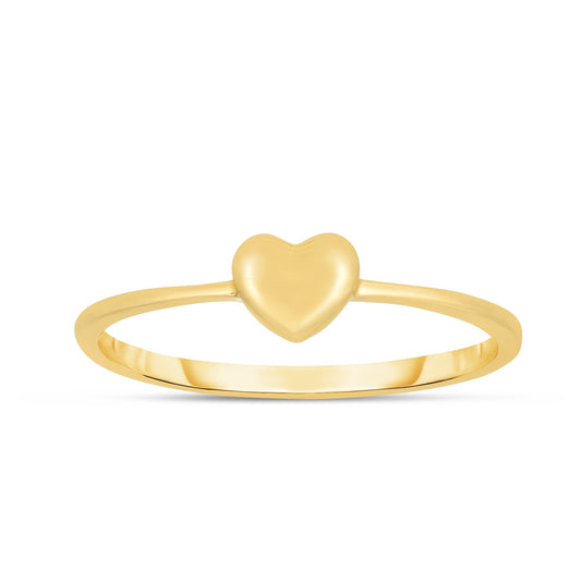 Royal Chain 14K Gold Mini Heart Ring R1693
