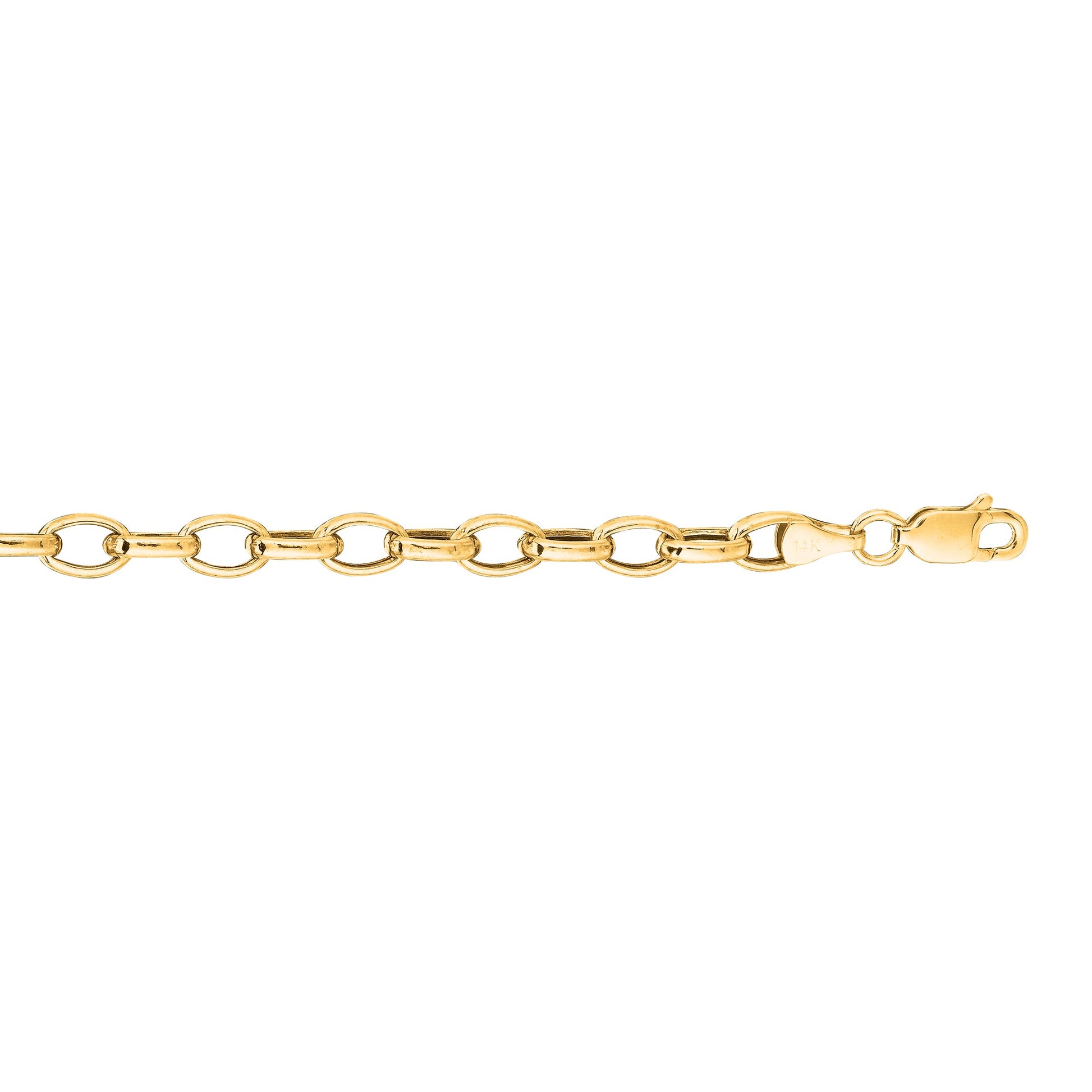 Royal Chain 14K Gold 4.6mm Lite Oval Rolo Chain R220