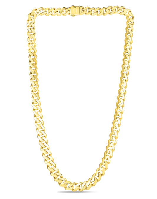 Royal Chain 14K Gold 22" 9.5mm Lite Miami Cuban Chain RC10336