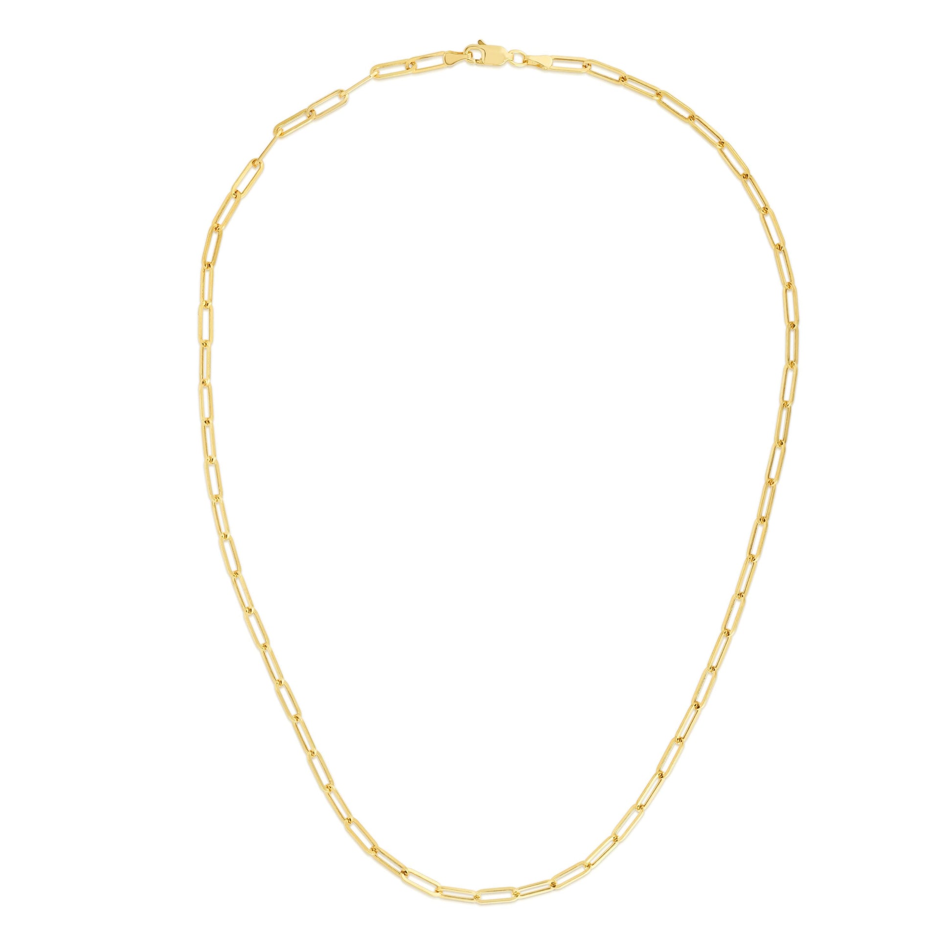 Royal Chain 14K Gold 3.2mm Paperclip Chain RC11301