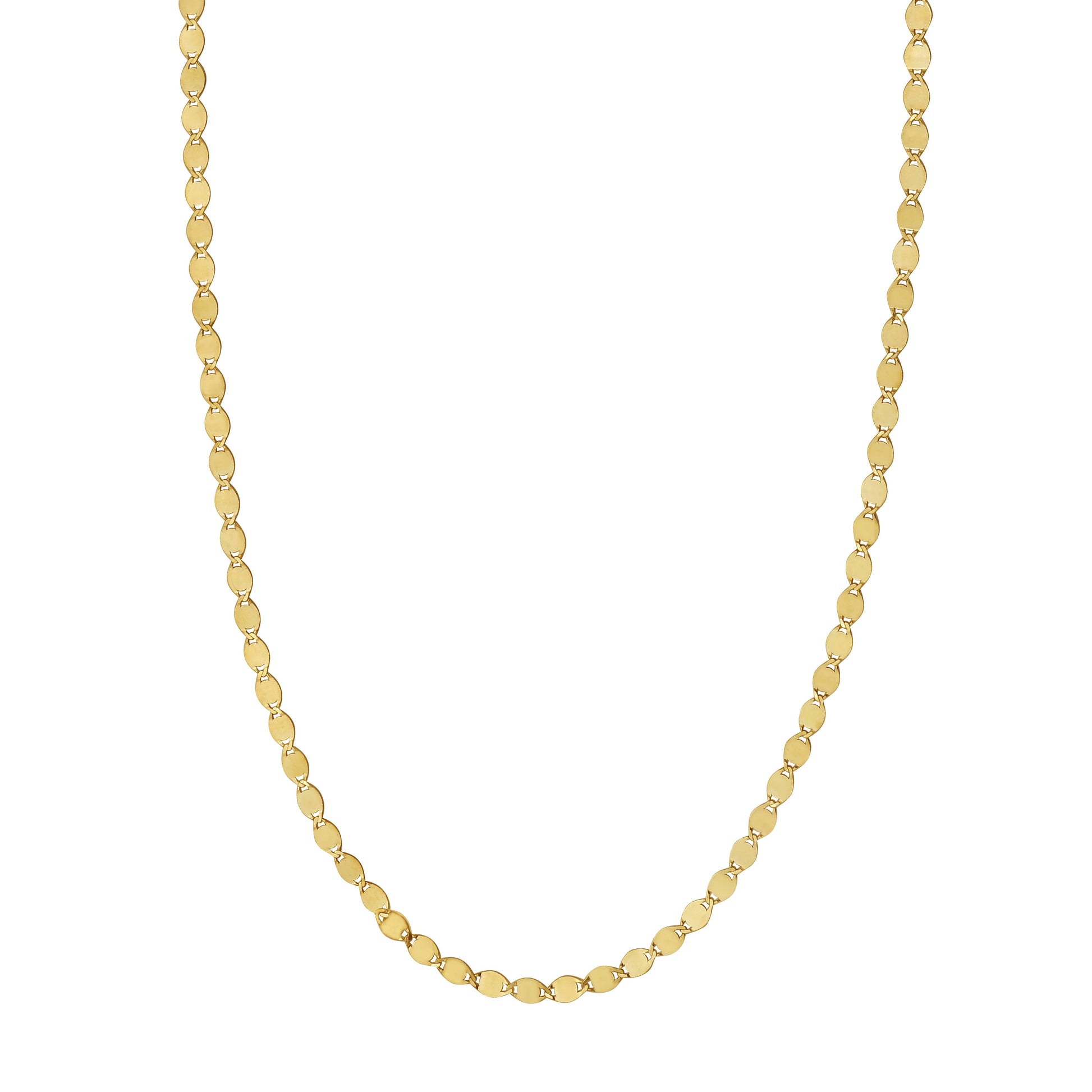 Royal Chain 14K Gold 2.2mm Oval Mirror Link Chain RC11508
