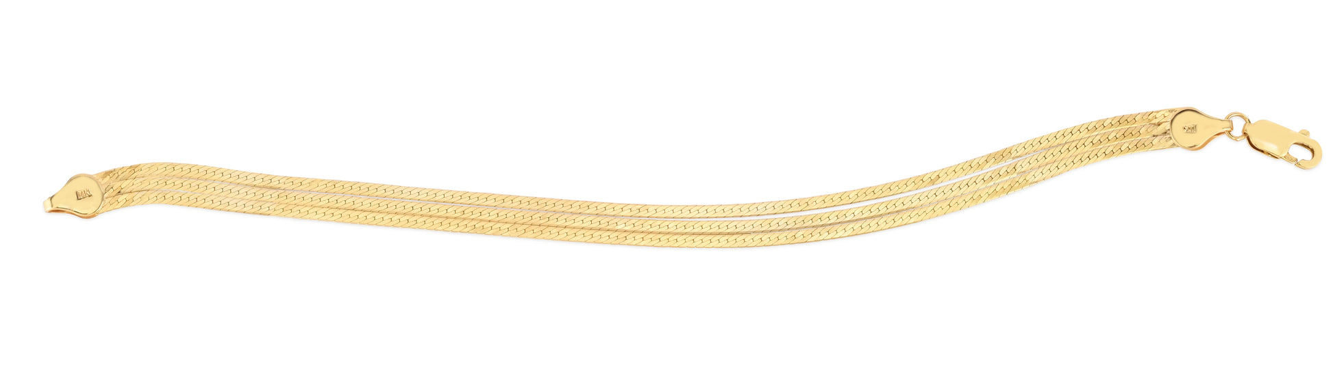 Royal Chain 14K Multi-strand Herringbone Necklace RC13333
