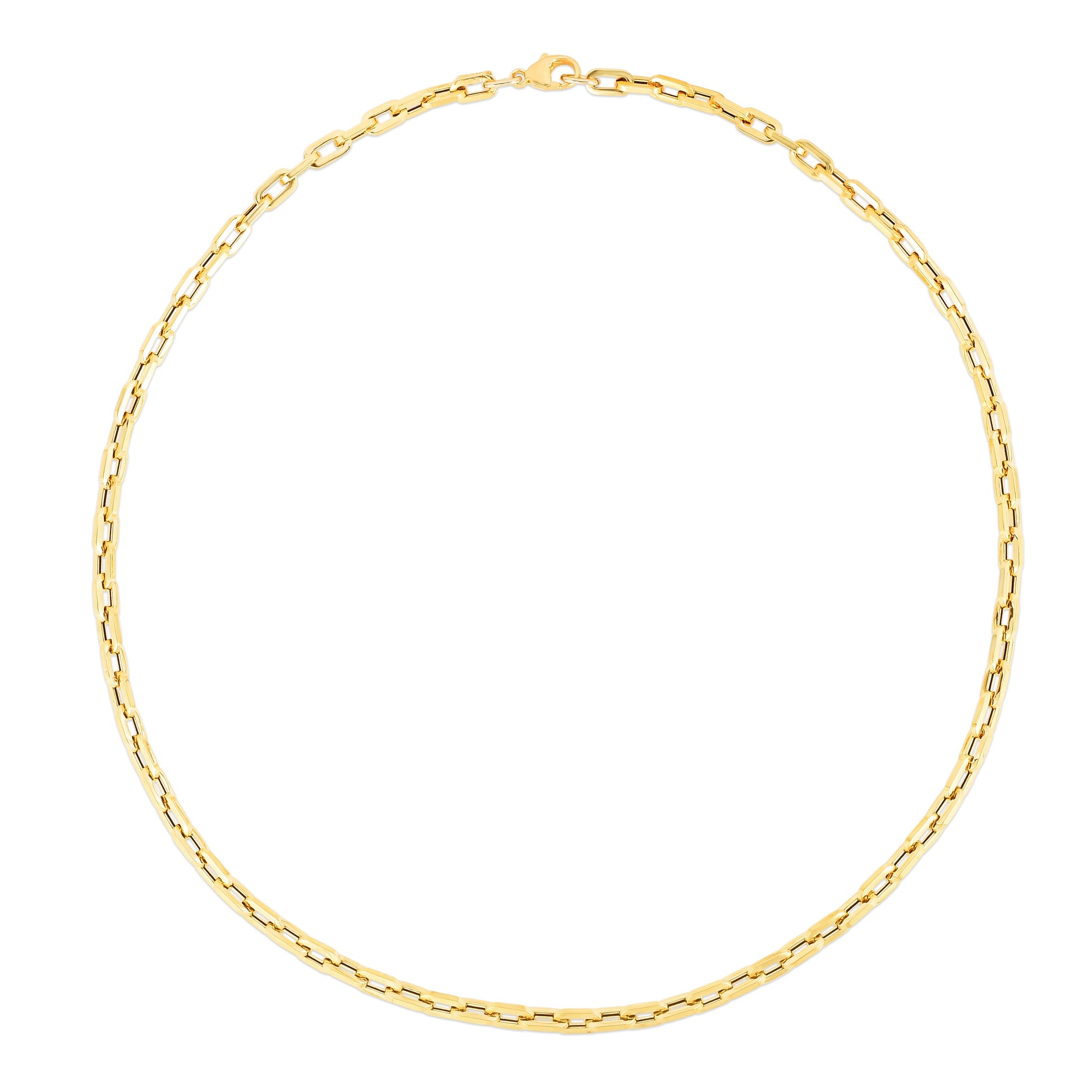 Royal Chain 14K Corto Link Paperclip Chain Bracelet RC13350