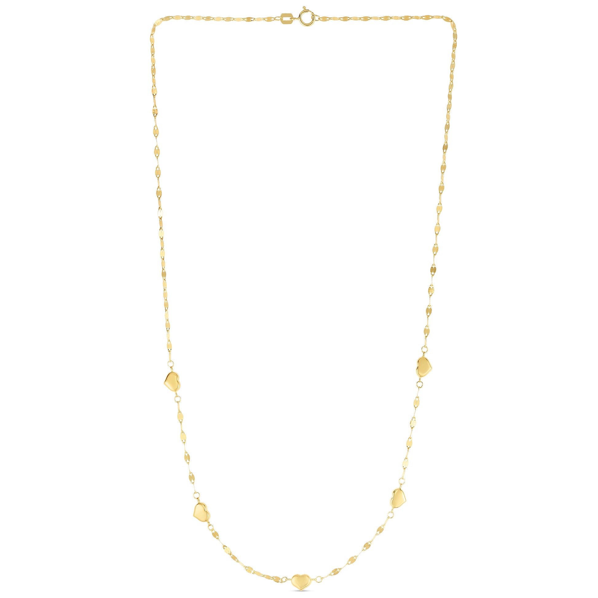 Royal Chain 14K Heart Station Necklace RC13382