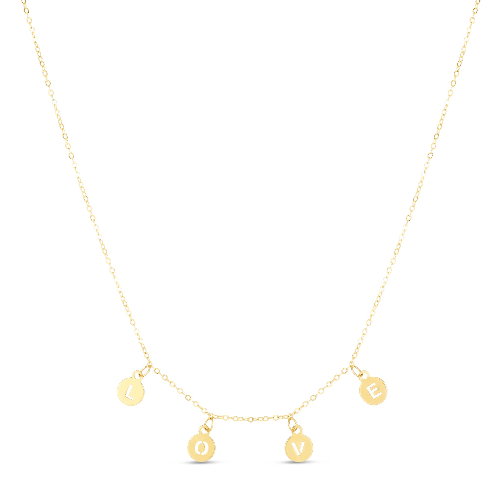 Royal Chain 14K "Love" Necklace RC13738