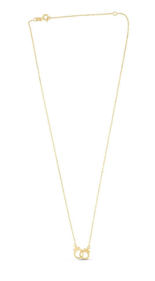 Royal Chain 14K Gold Handcuff Necklace RC14085