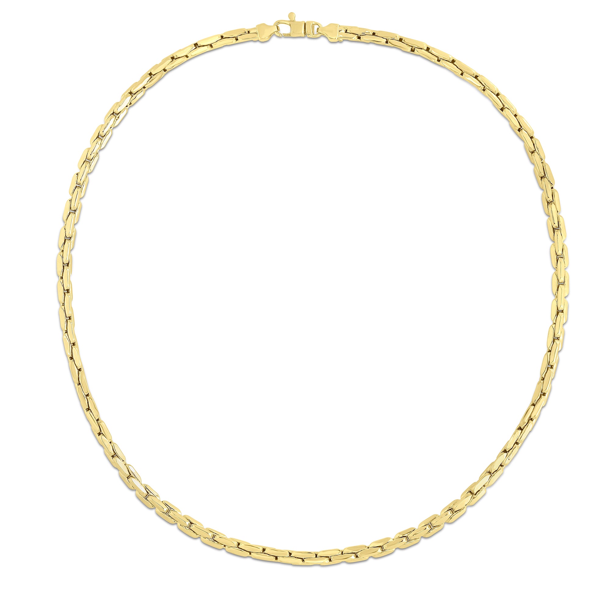 Royal Chain 14K Gold Compressed Cable Link Necklace RC14298