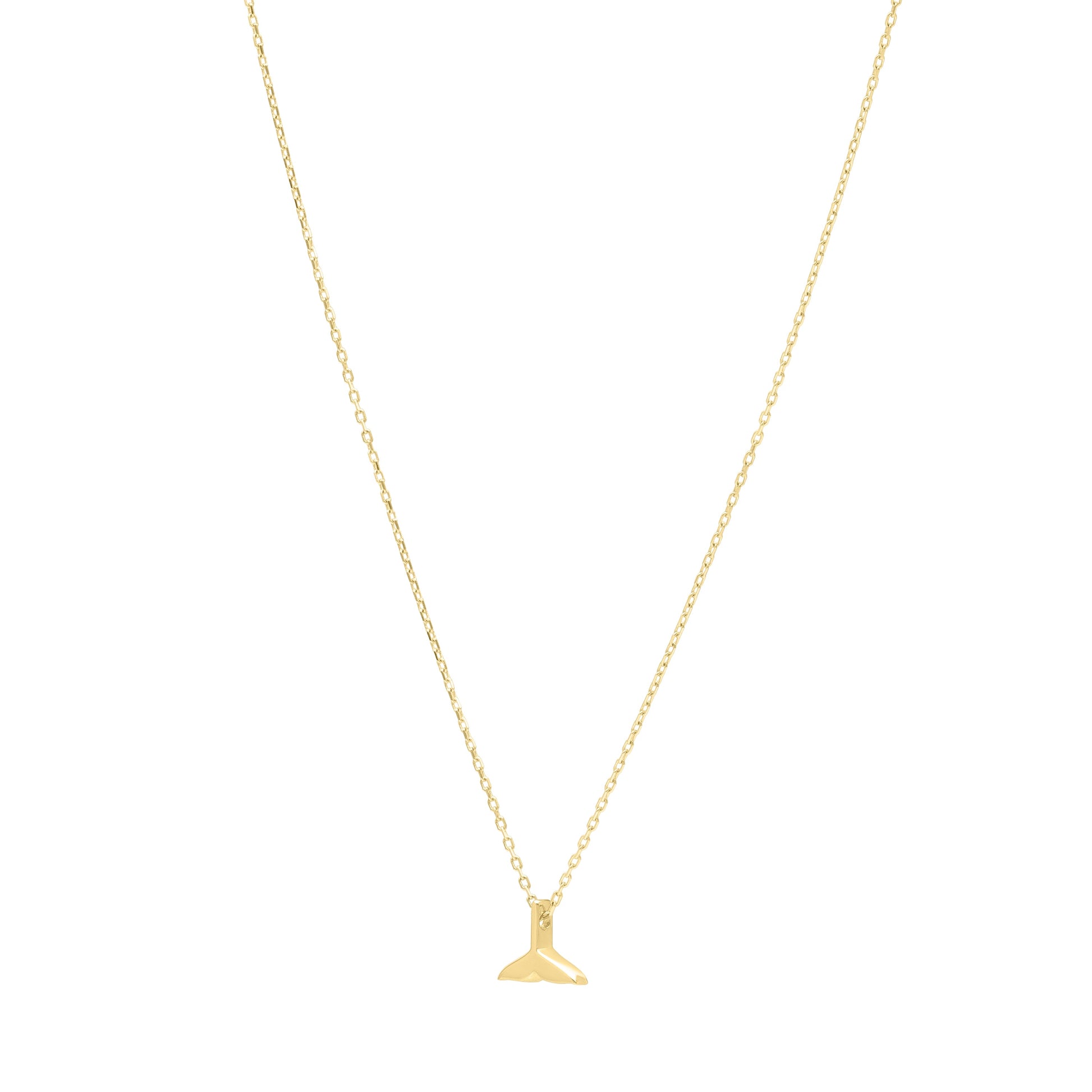 Royal Chain 14K Whale Tail Necklace RC14807
