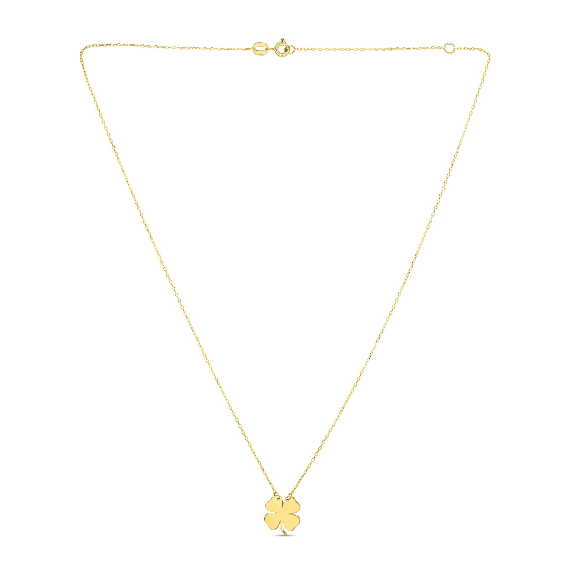 Royal Chain 14K Gold Clover Necklace RC1743