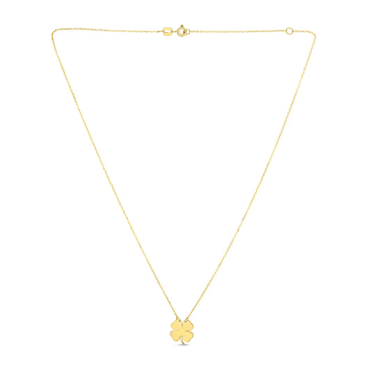 Royal Chain 14K Gold Clover Necklace RC1743