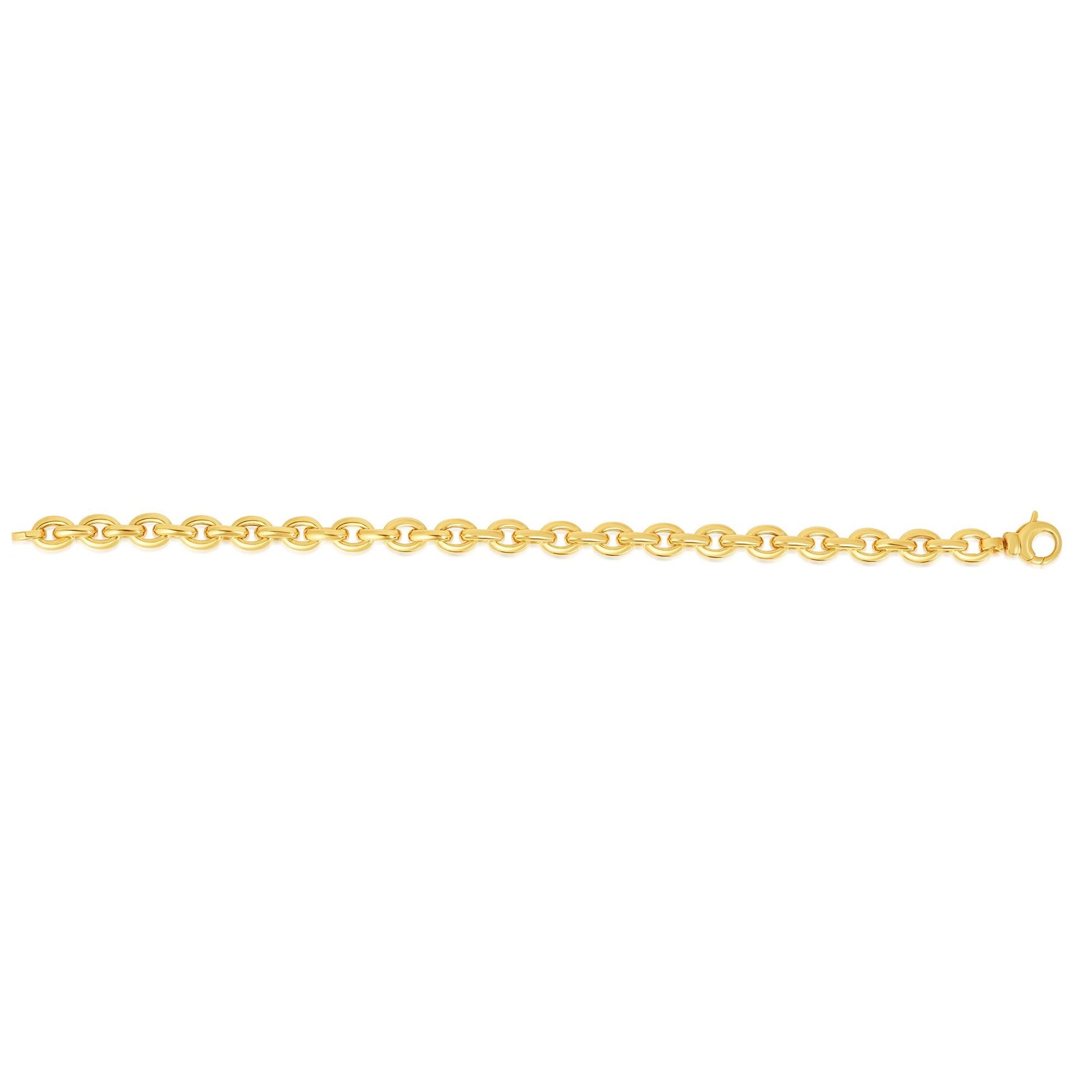 Royal Chain 14K Gold Polished Oval Rolo Inspired Link Chain RC1873