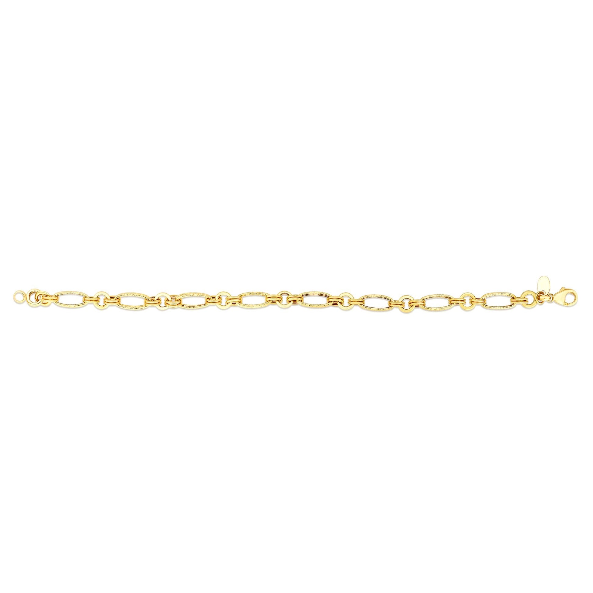 Royal Chain 14K Gold Elongated Oval Link Chain RC2967