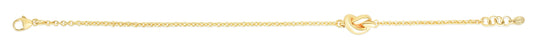 Royal Chain 14K Gold Polished Puffed Love Knot Bracelet RC5586