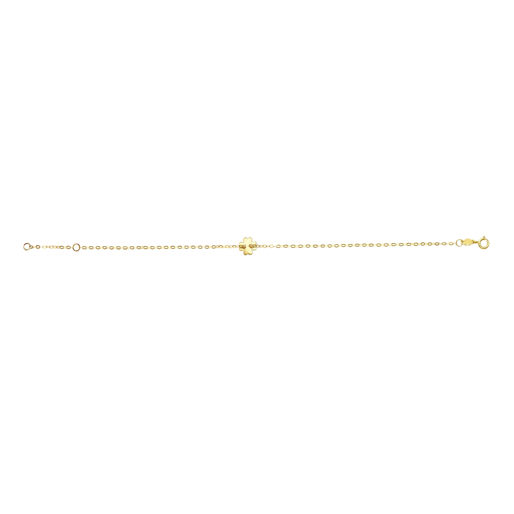 Royal Chain 14K Gold Clover Bracelet RC6977