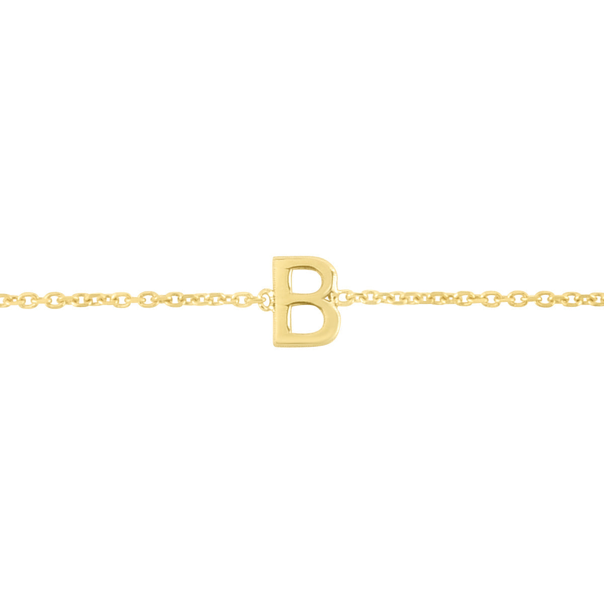 Royal Chain 14K Mini Initial B Necklace RCB13324