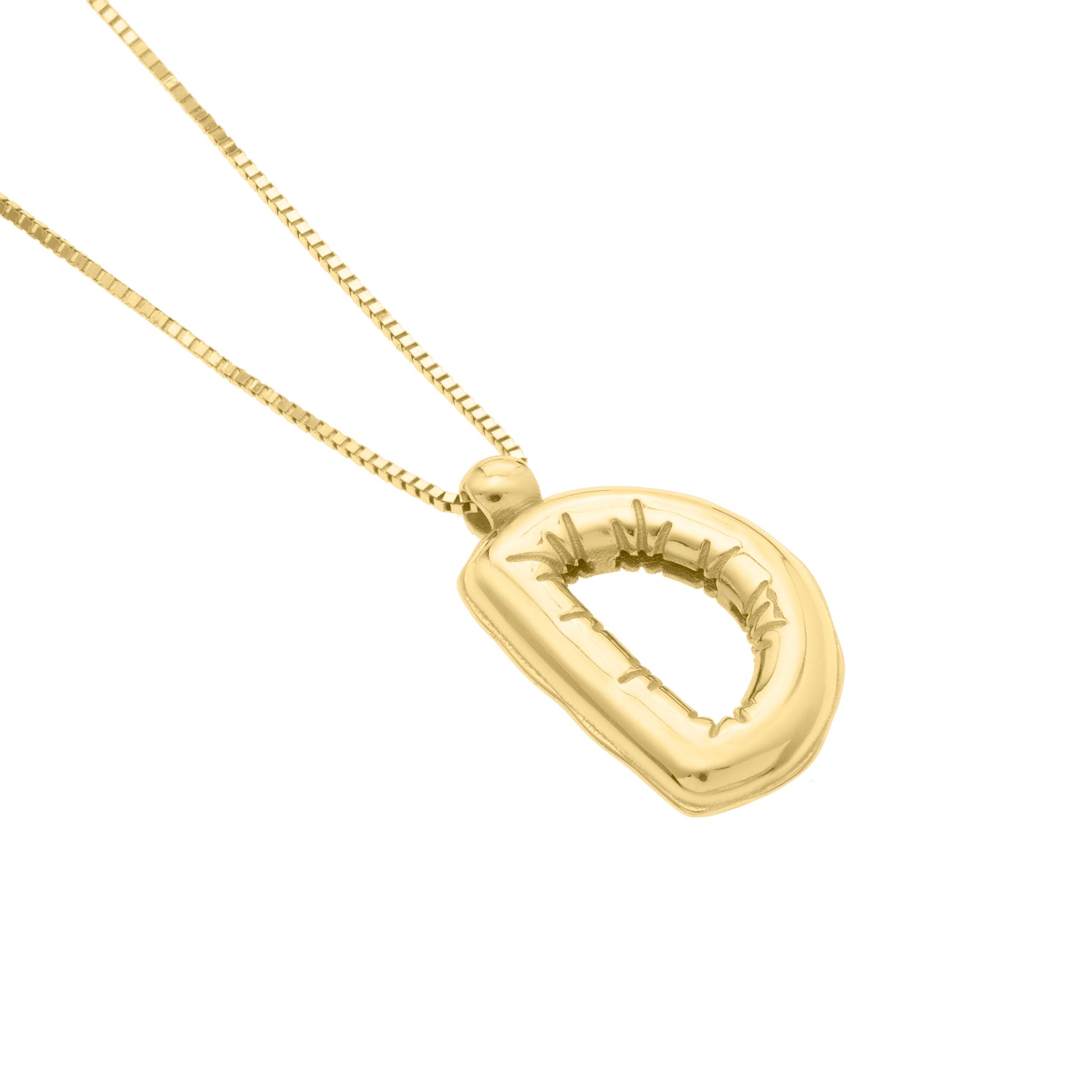 Royal Chain 14K Helium Initial D Pendant RCD15461