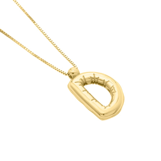 Royal Chain 14K Helium Initial D Pendant RCD15461