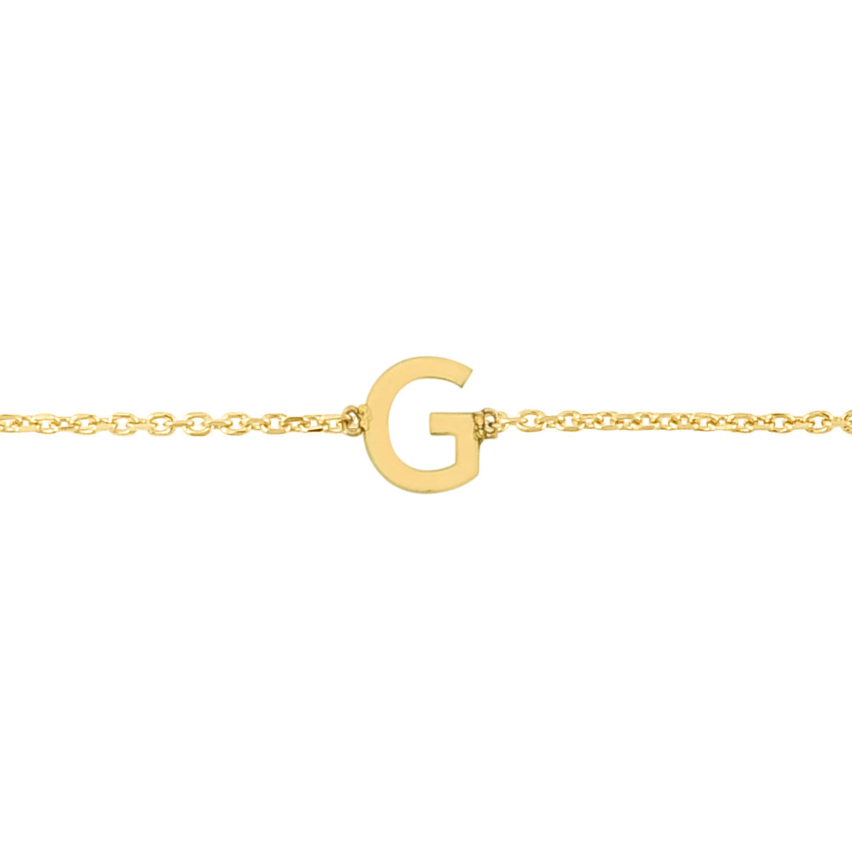 Royal Chain 14K Mini Initial G Necklace RCG13324