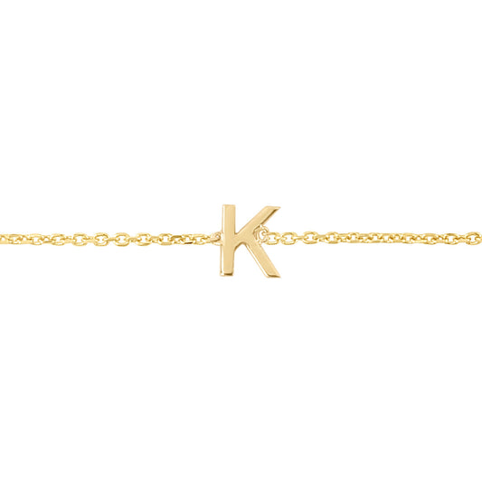 Royal Chain 14K Mini Initial K Necklace RCK13324