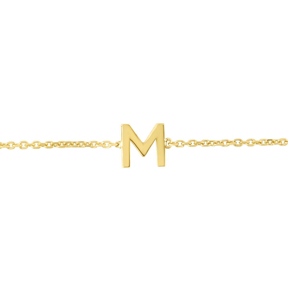 Royal Chain 14K Mini Initial M Necklace RCM13324