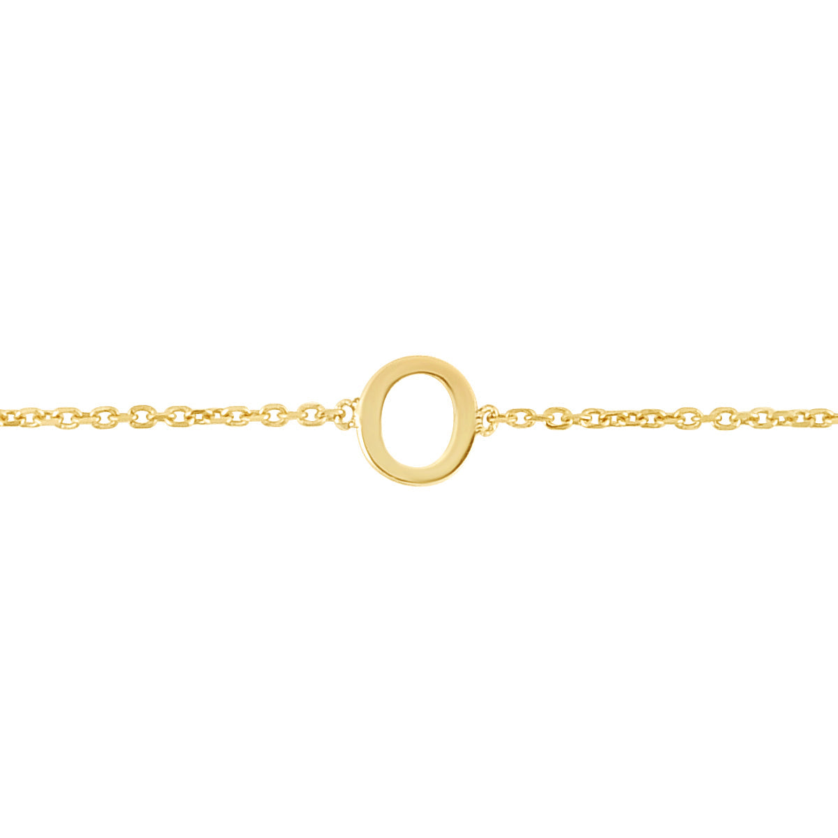 Royal Chain 14K Mini Initial O Necklace RCO13324