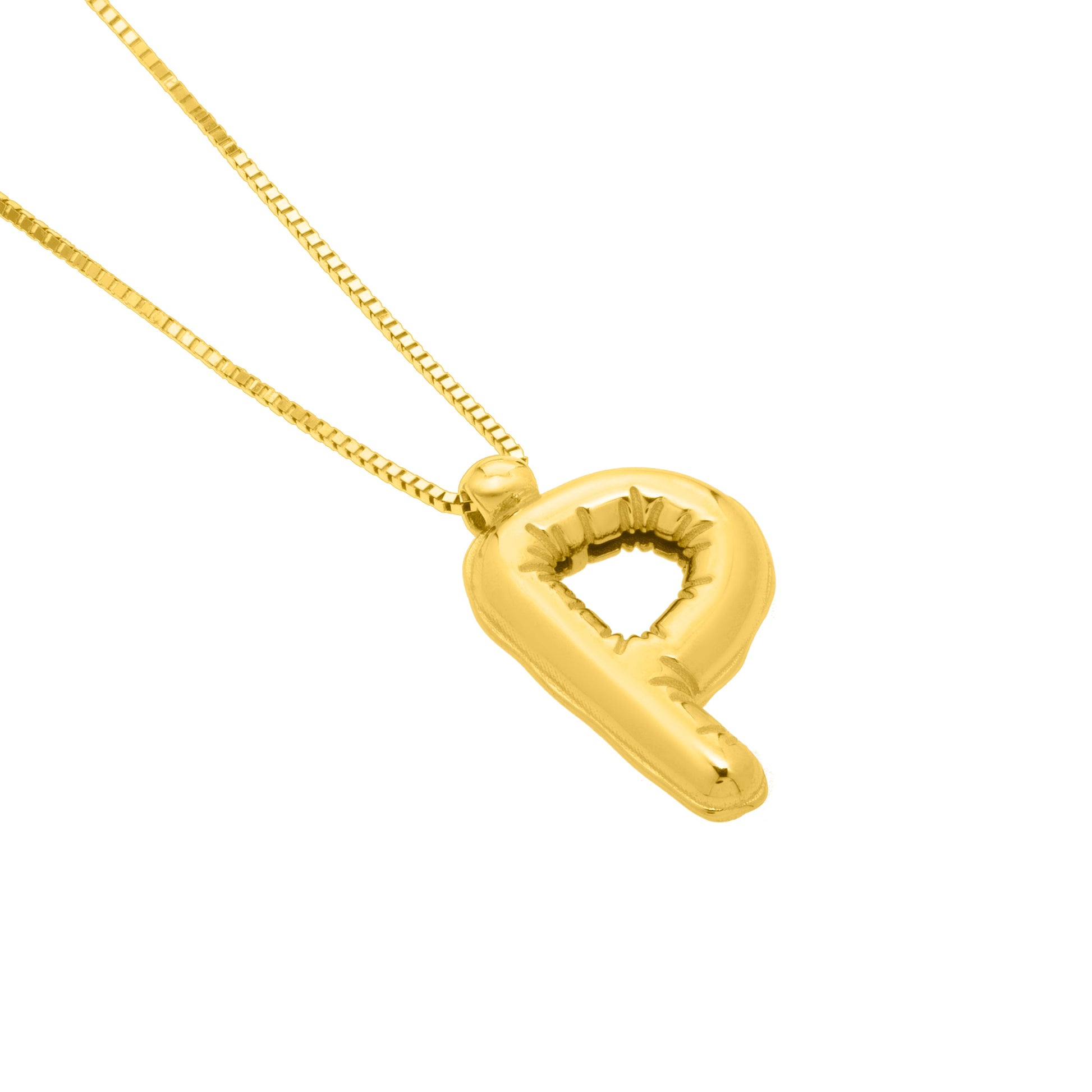 Royal Chain 14K Helium Initial P Pendant RCP15461