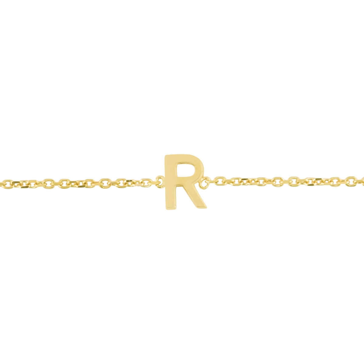 Royal Chain 14K Mini Initial R Necklace RCR13324