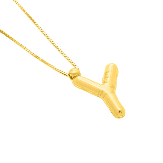 Royal Chain 14K Helium Initial Y Pendant RCY15461