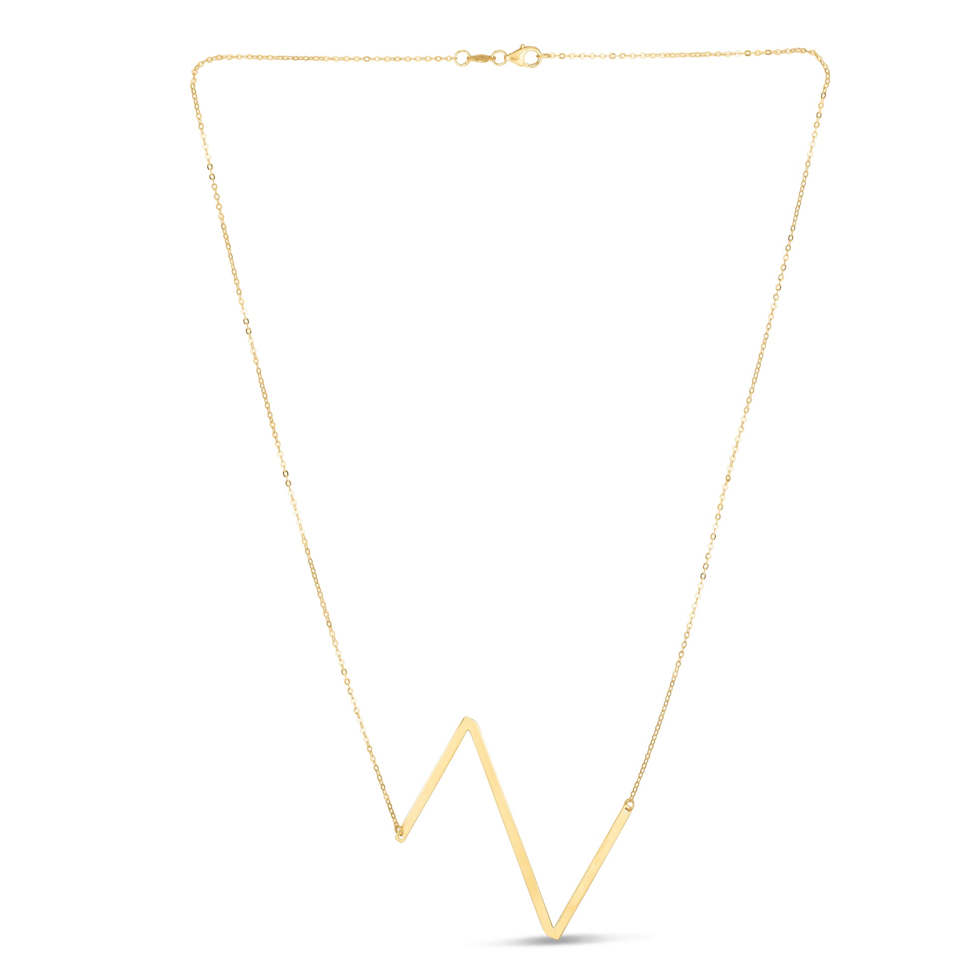 Royal Chain 14K Gold Large Initial Z Necklace RCZ10908