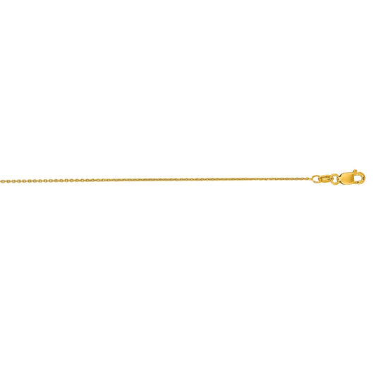 Royal Chain 14K Gold .85mm Oval Cable Chain RF023