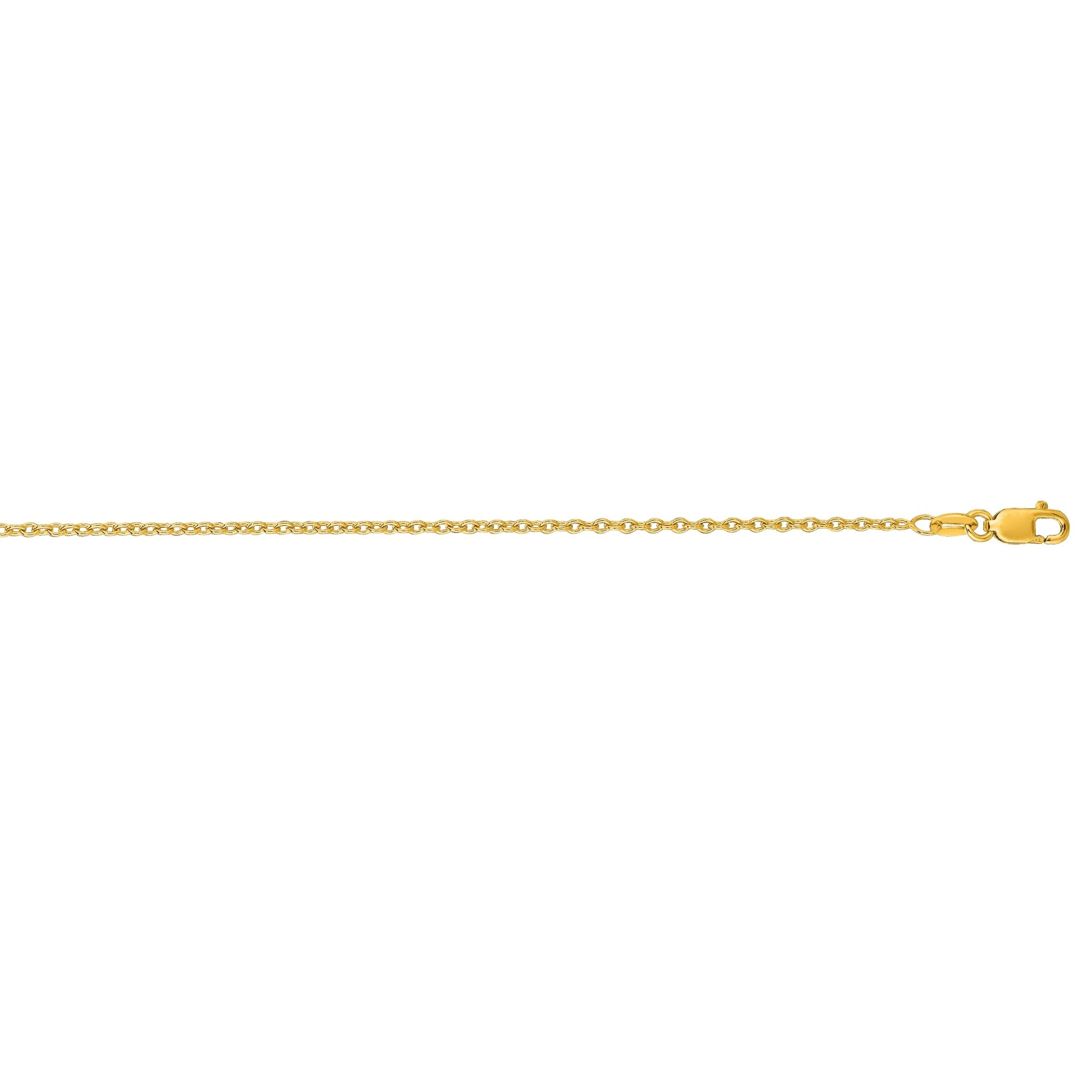 Royal Chain 14K Gold 1.5mm Oval Cable Chain RF035